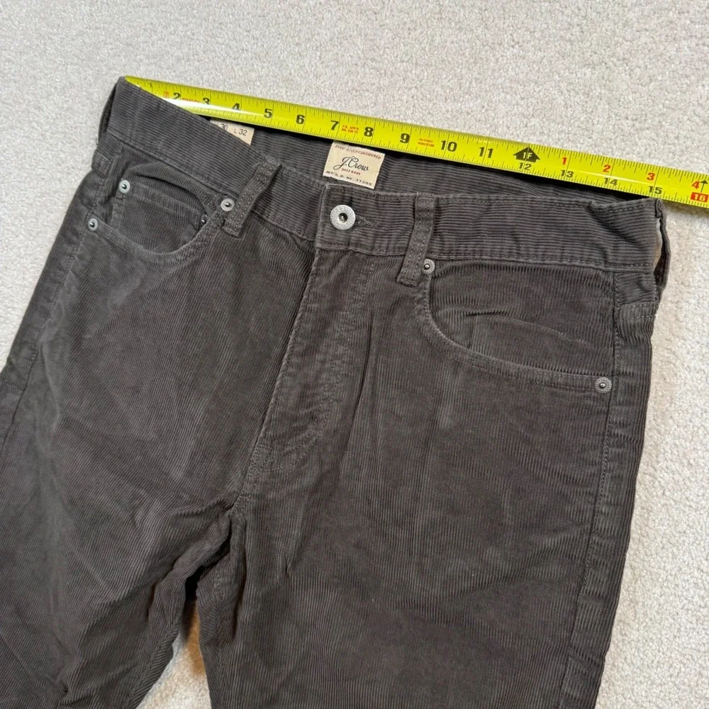J.‎ Crew 770 Straight Fit Corduroy Pants Mens 30x32 Brown Stretch Cotton